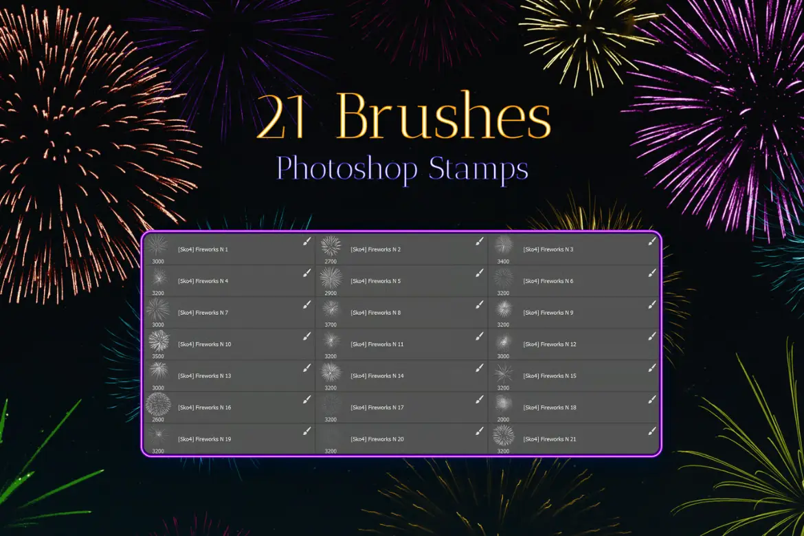 烟花印章 Photoshop 画笔