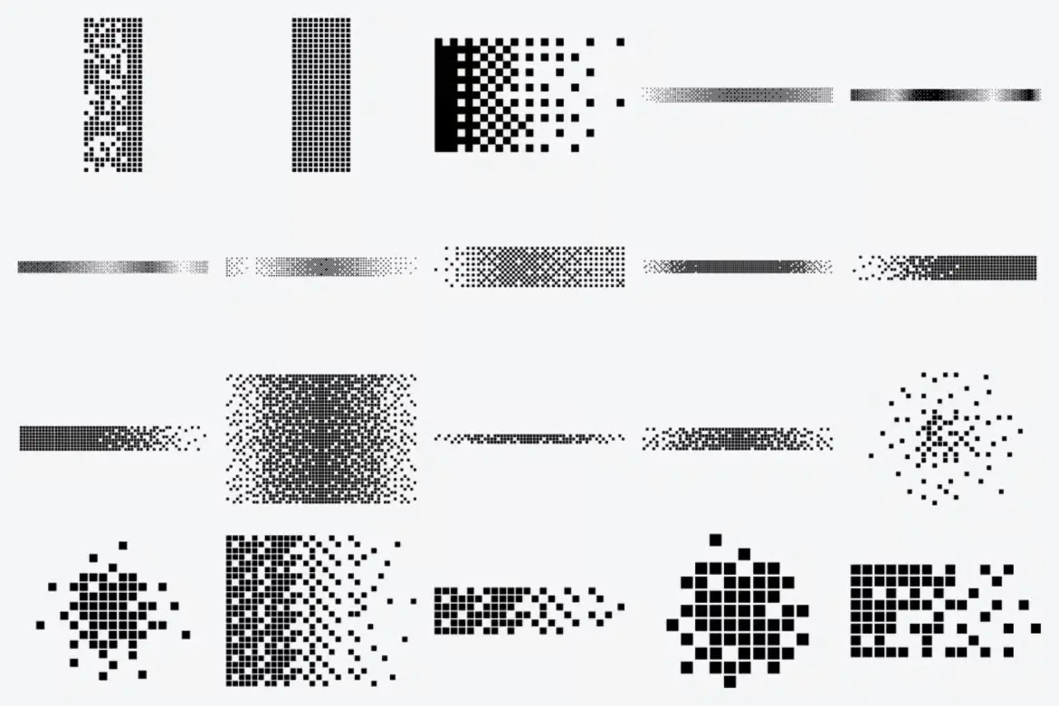 48 张邮票分解 Photoshop 画笔