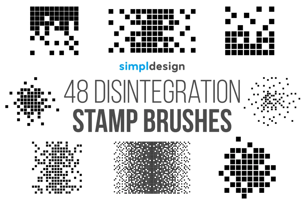 48 张邮票分解 Photoshop 画笔