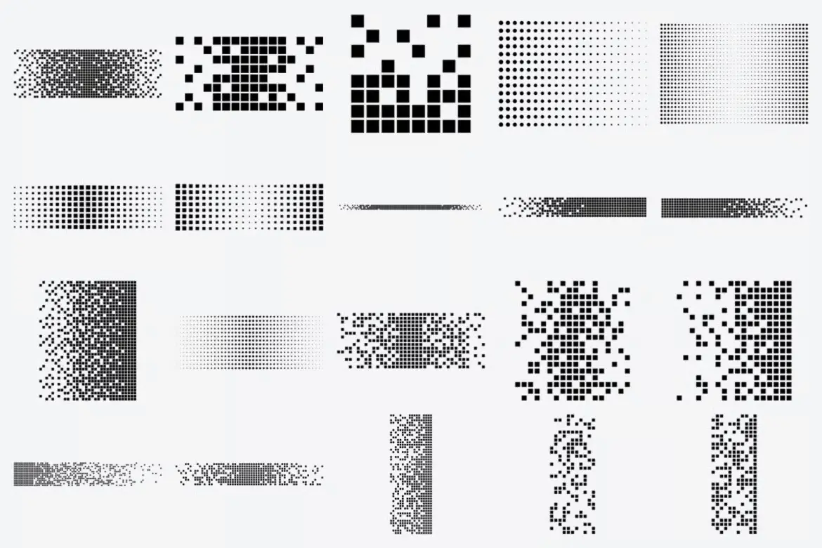 48 张邮票分解 Photoshop 画笔