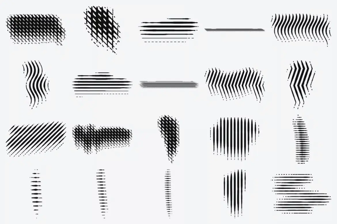 29 支邮票雕刻 Photoshop 画笔