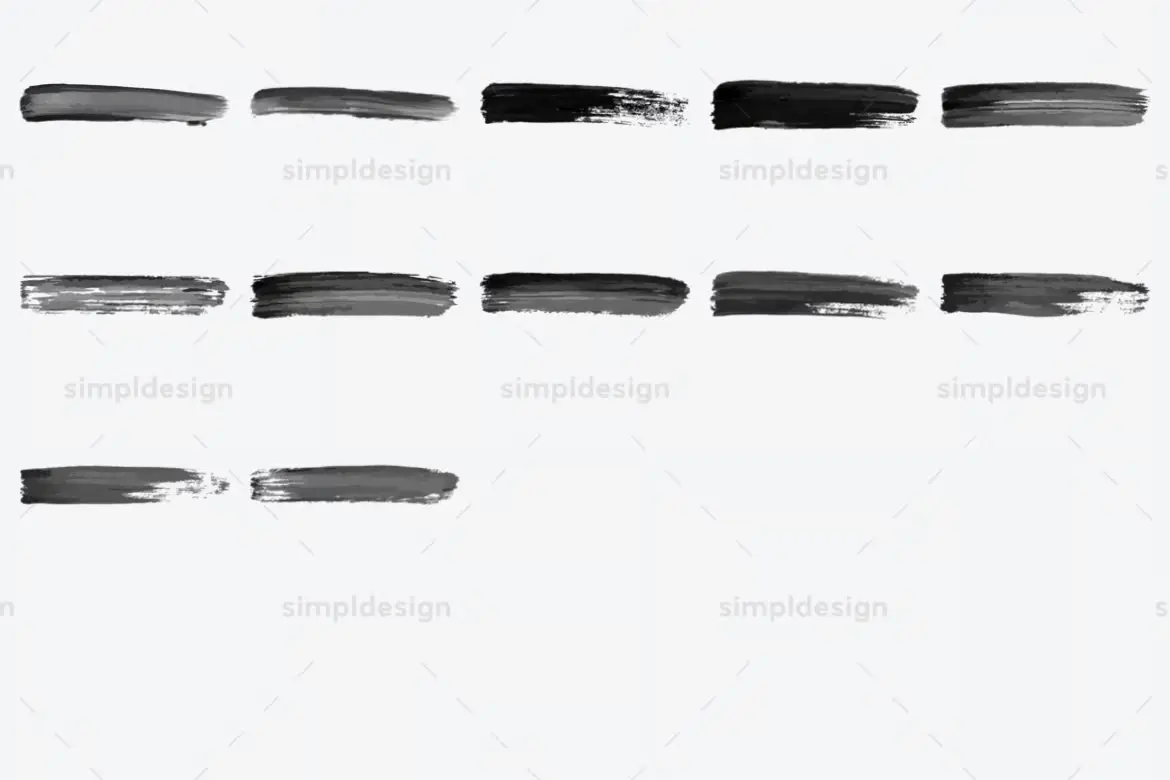 52 支印章丙烯笔触 Photoshop 画笔