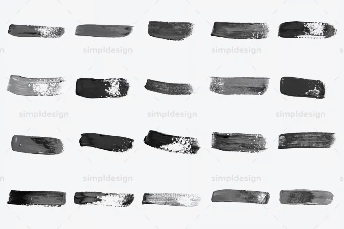 52 支印章丙烯笔触 Photoshop 画笔