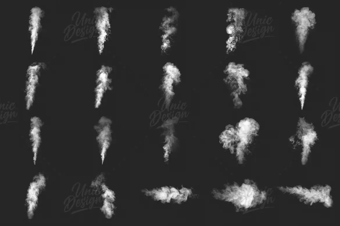 37 支烟雾 Photoshop 画笔