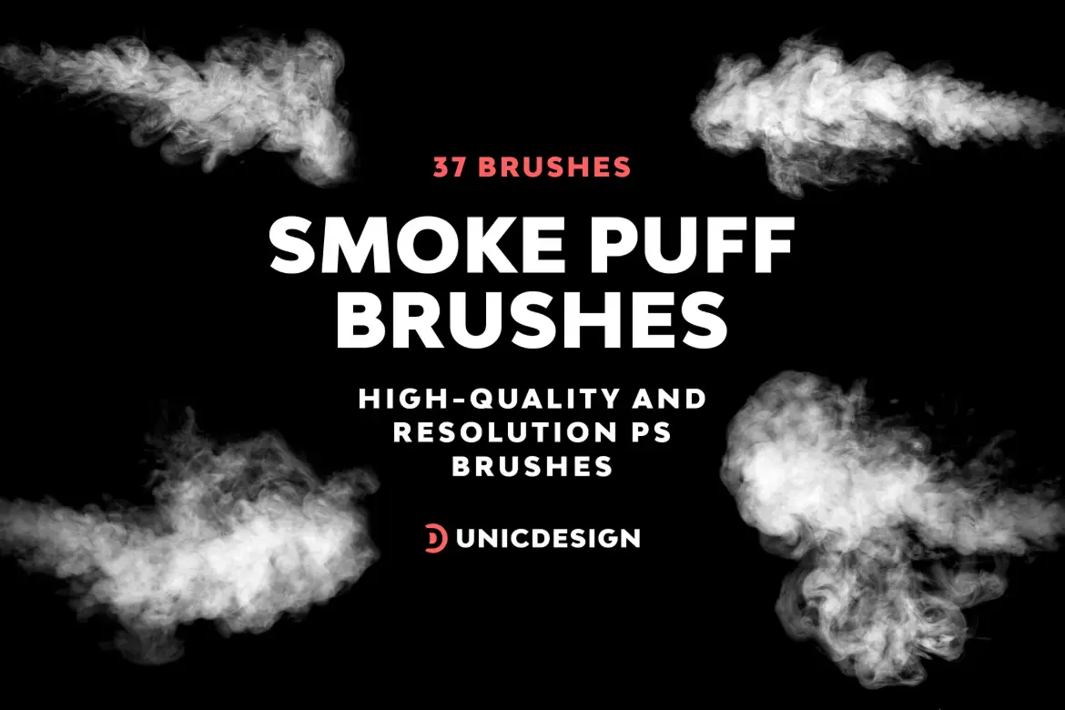 37 支烟雾 Photoshop 画笔