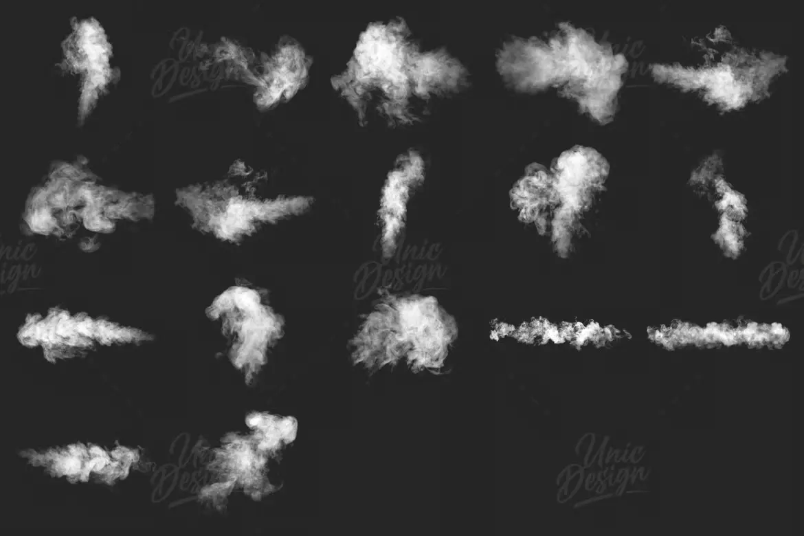 37 支烟雾 Photoshop 画笔