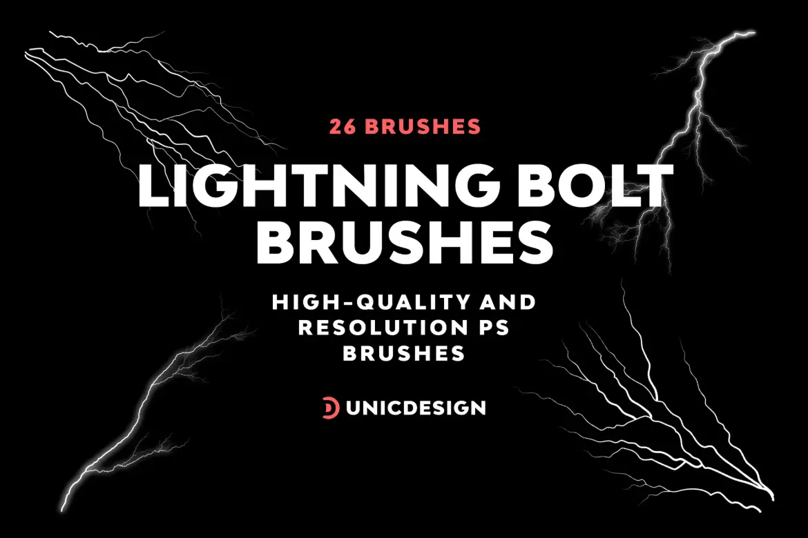 26 支闪电 Photoshop 画笔