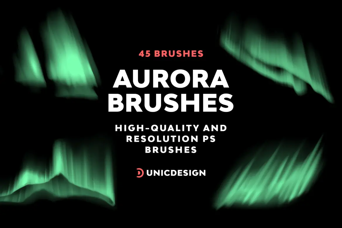 45 支 极光 Photoshop 画笔