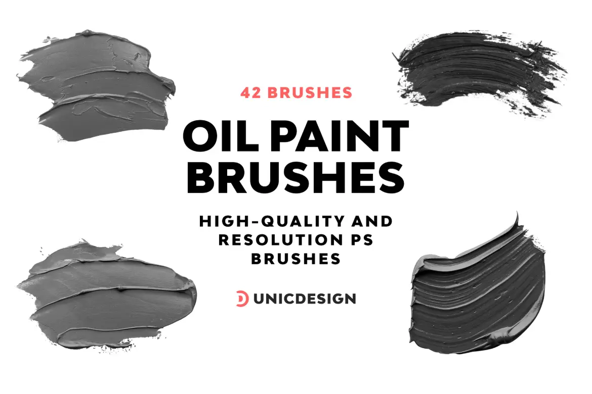 42 支油画 Photoshop 画笔
