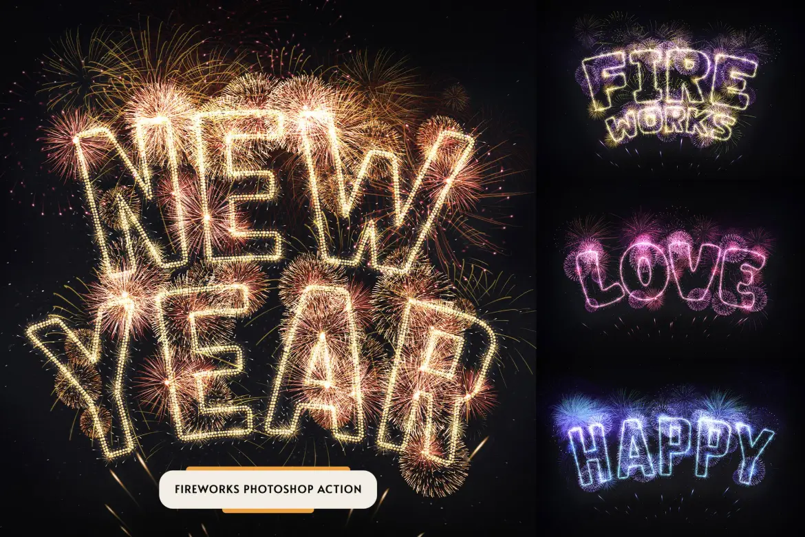 烟花 Photoshop 动作