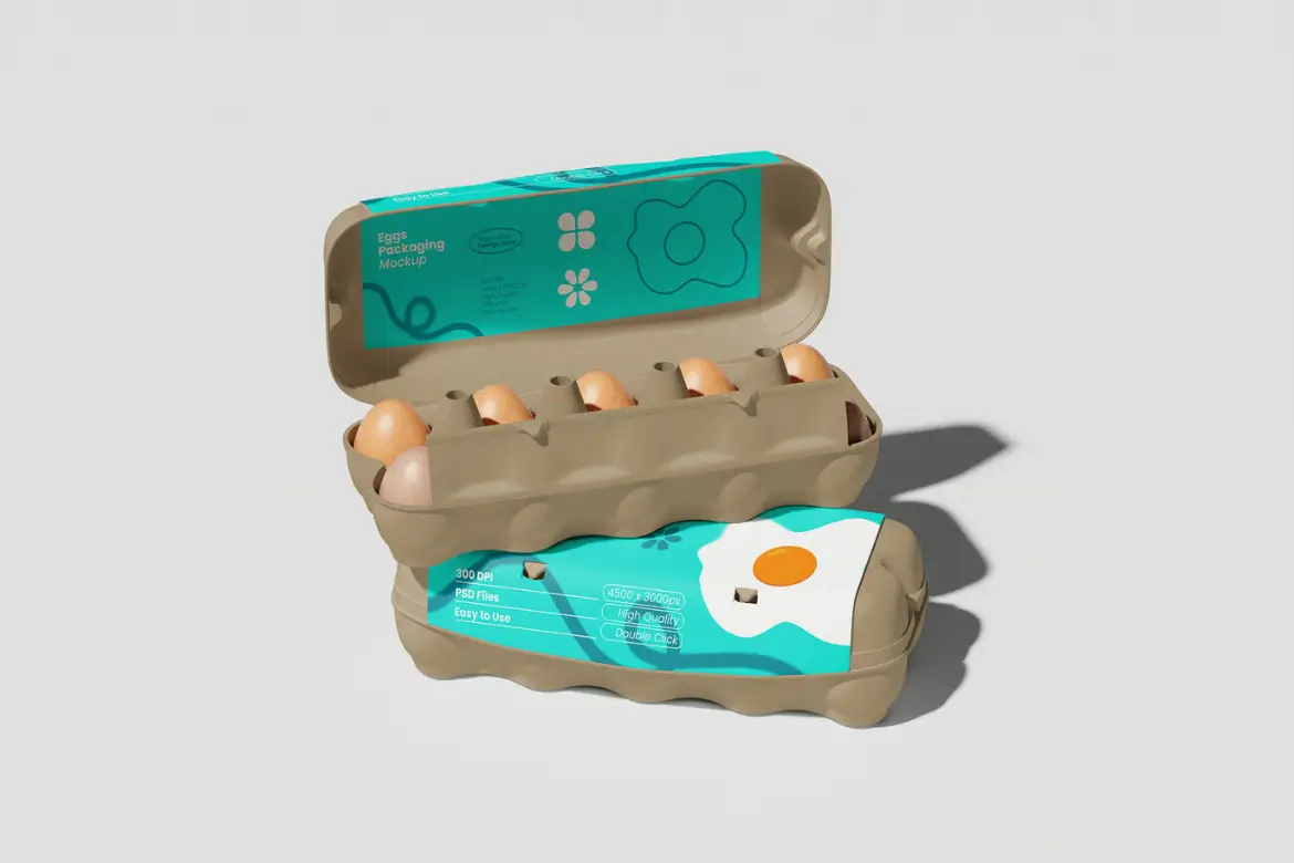 蛋类包装展示样机模版