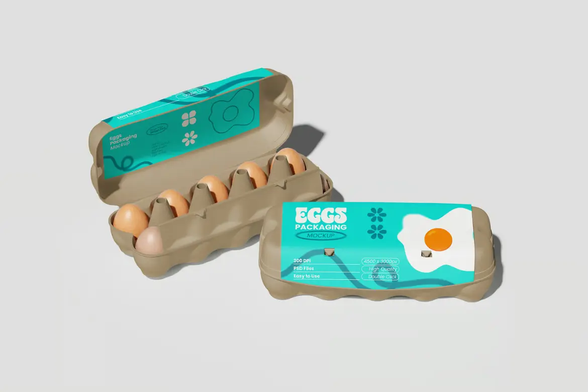 蛋类包装展示样机模版