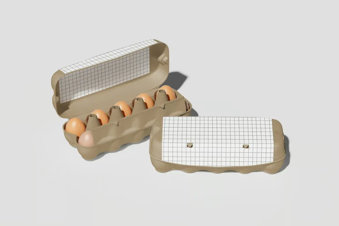 蛋类包装展示样机模版