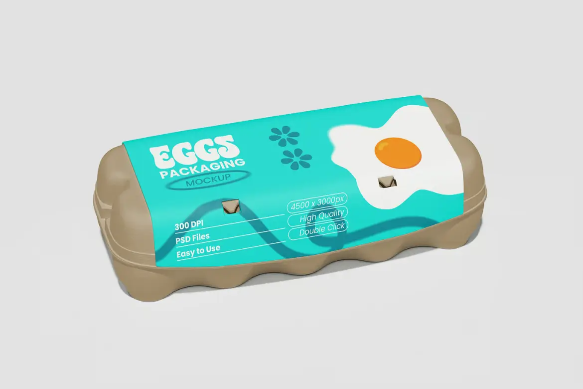 蛋类包装展示样机模版