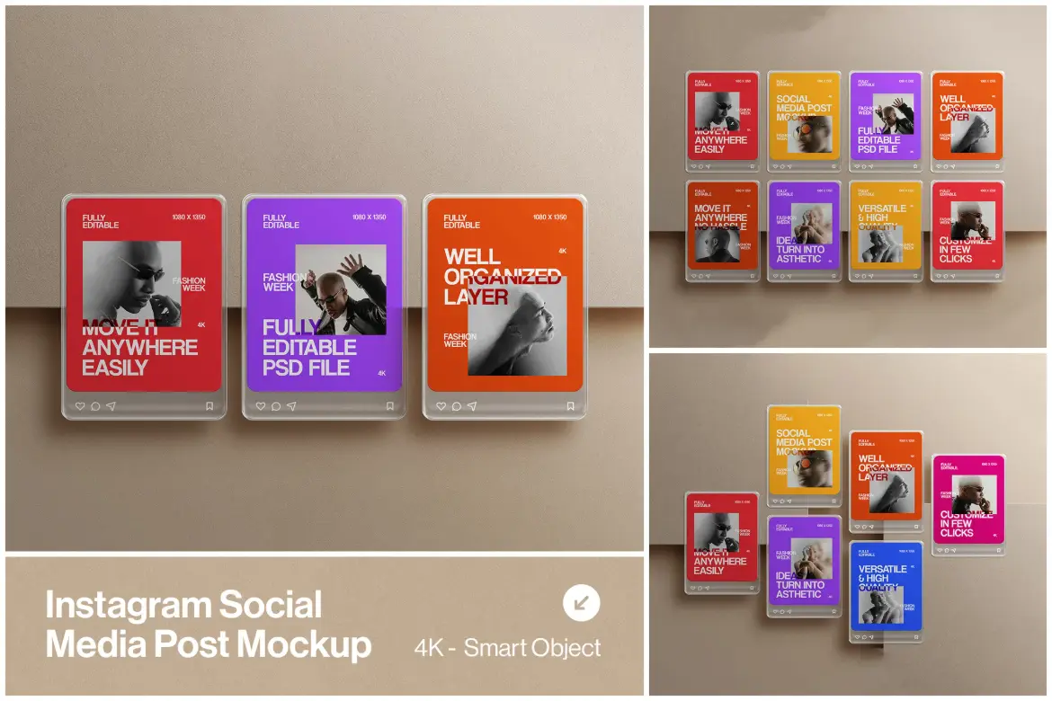 Instagram 社交媒体帖子模板合集