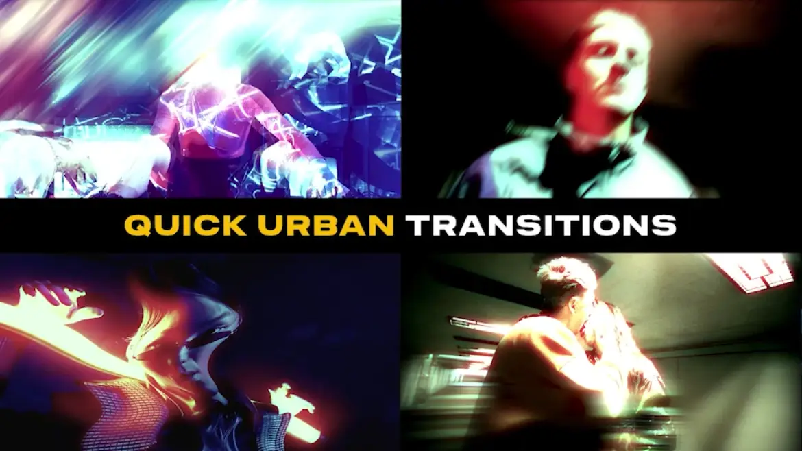 Apple Motion城市快节奏转场模板