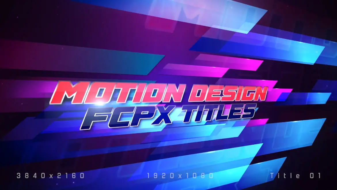 现代感多彩动态文字标题模板