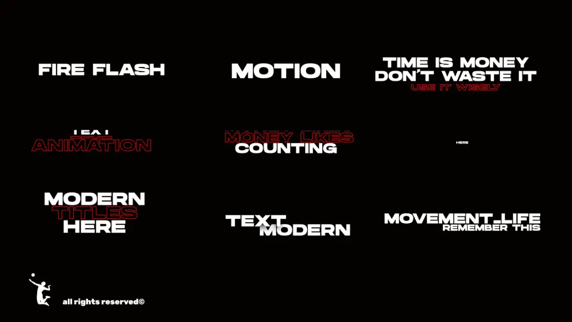 文字动画FCPX视频模板