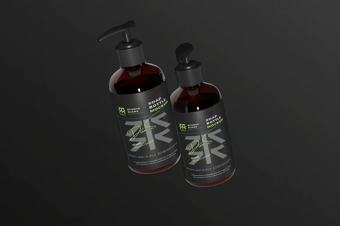 高品质肥皂瓶模型