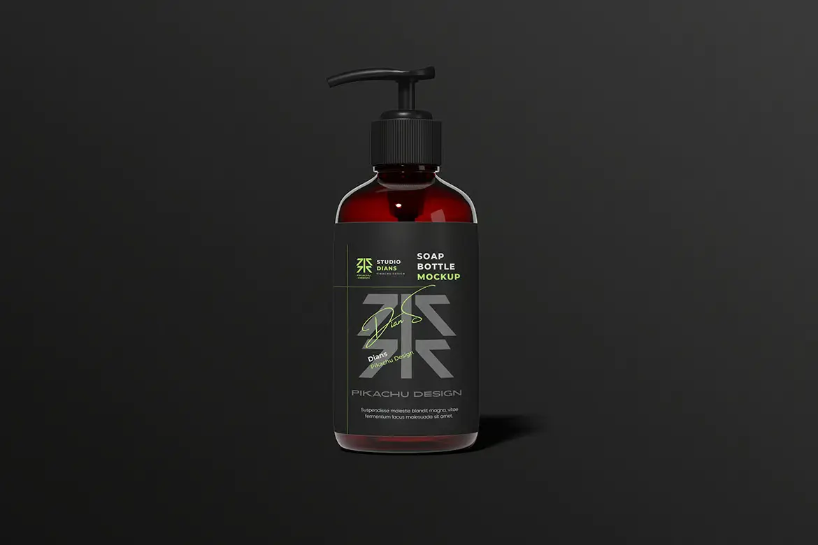 高品质肥皂瓶模型