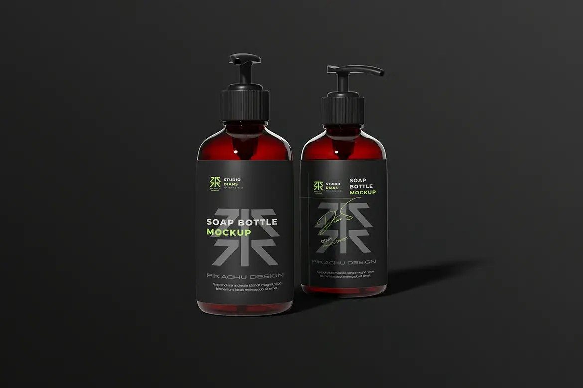 高品质肥皂瓶模型