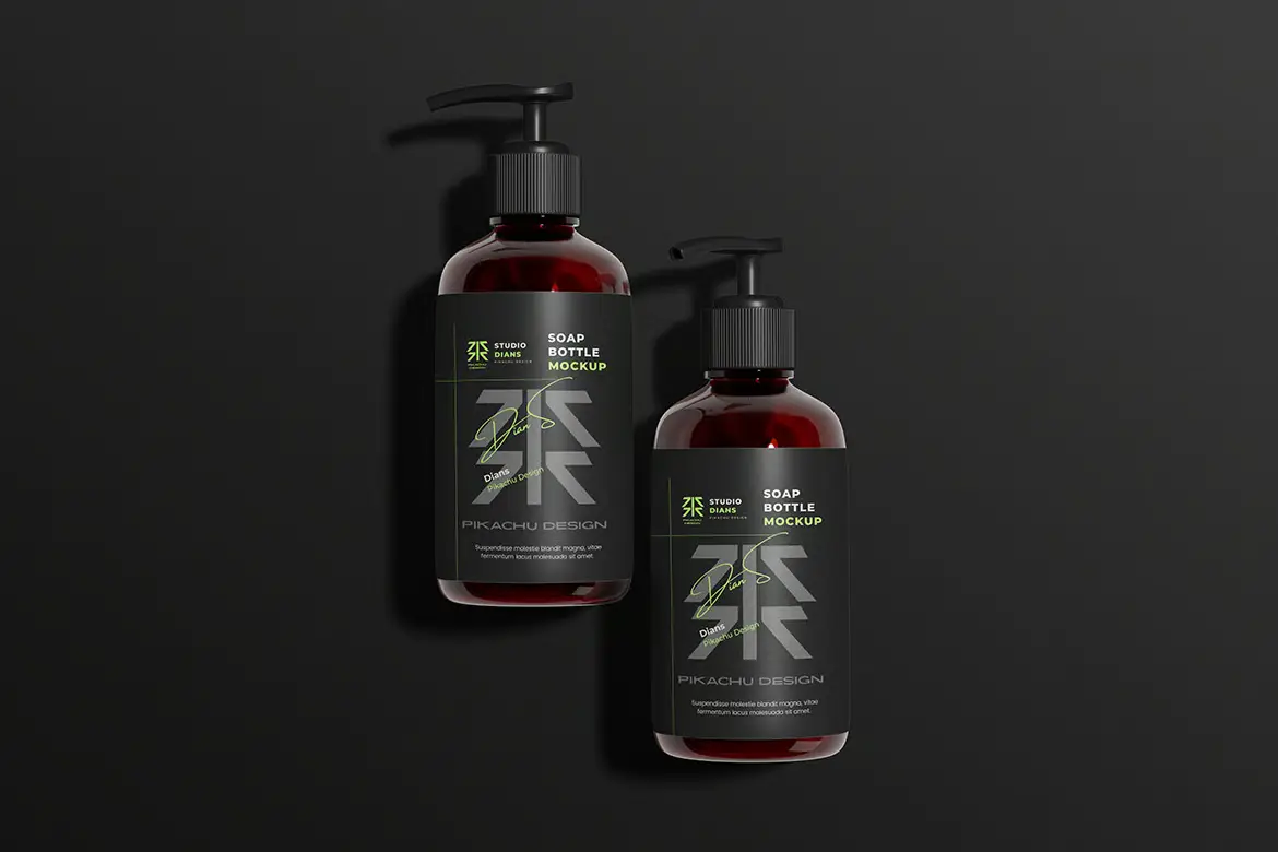 高品质肥皂瓶模型