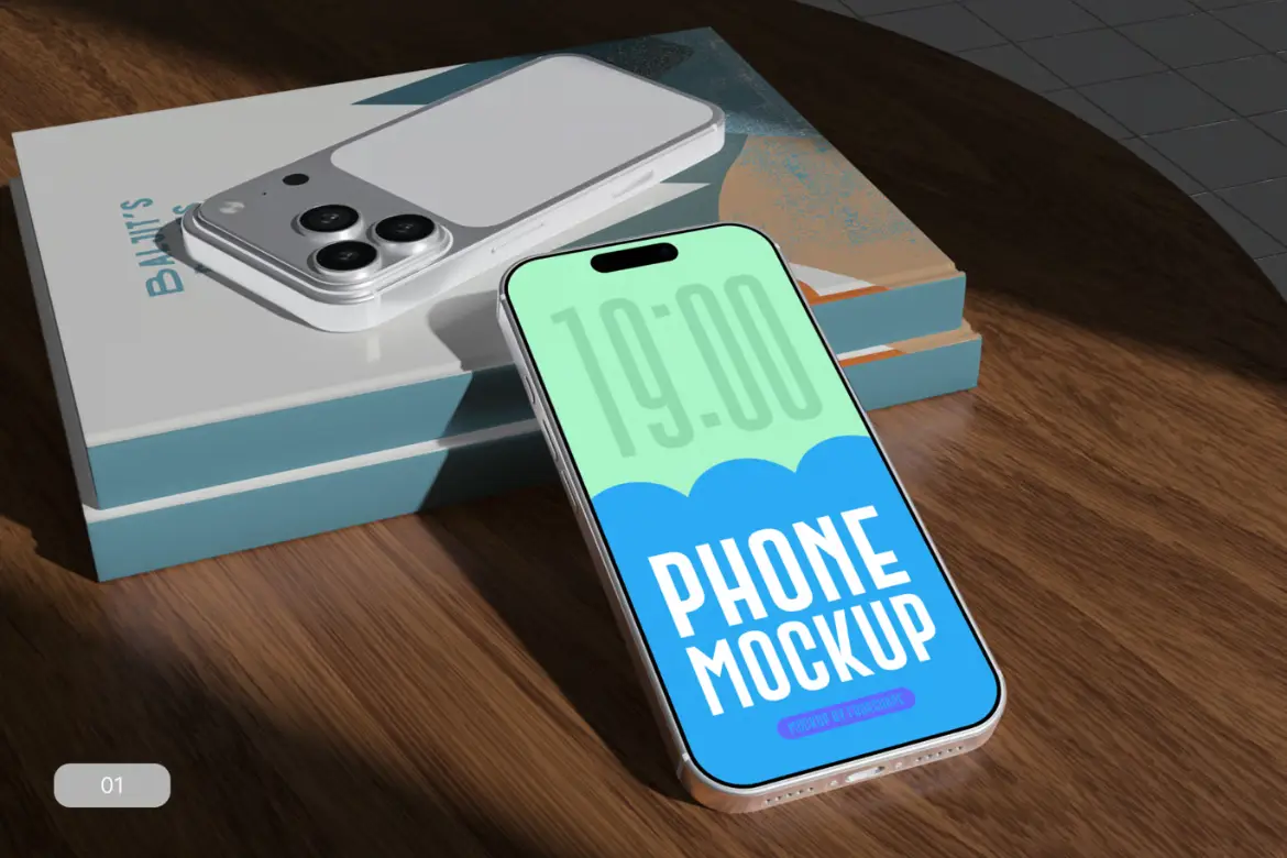 电话在书堆模型