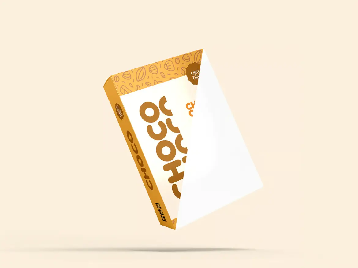 纸巧克力盒包装模型套装