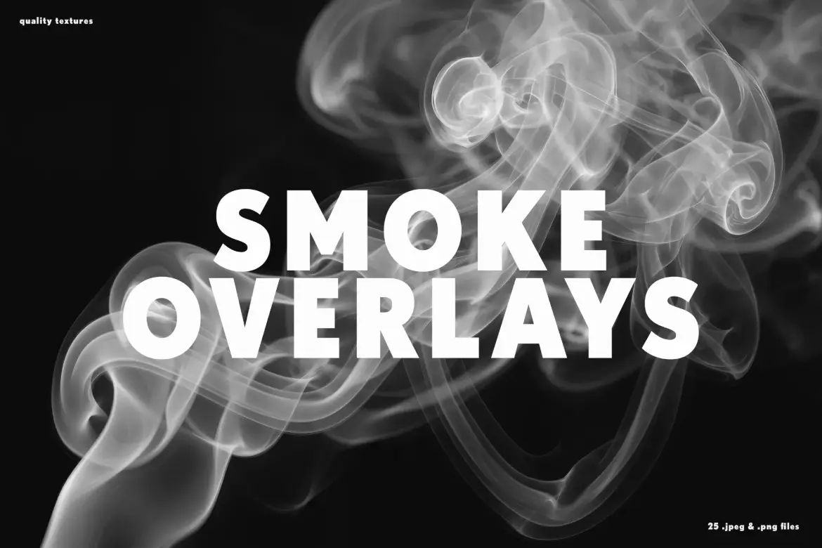 25个烟雾质地隔离蒸汽叠加层