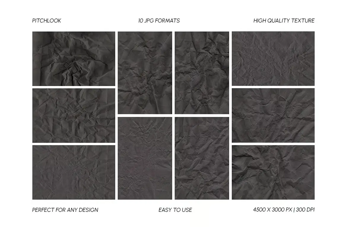 凌乱的黑色纸张质地