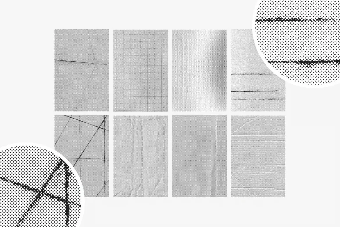 %title插图%num 半色调矢量纹理集