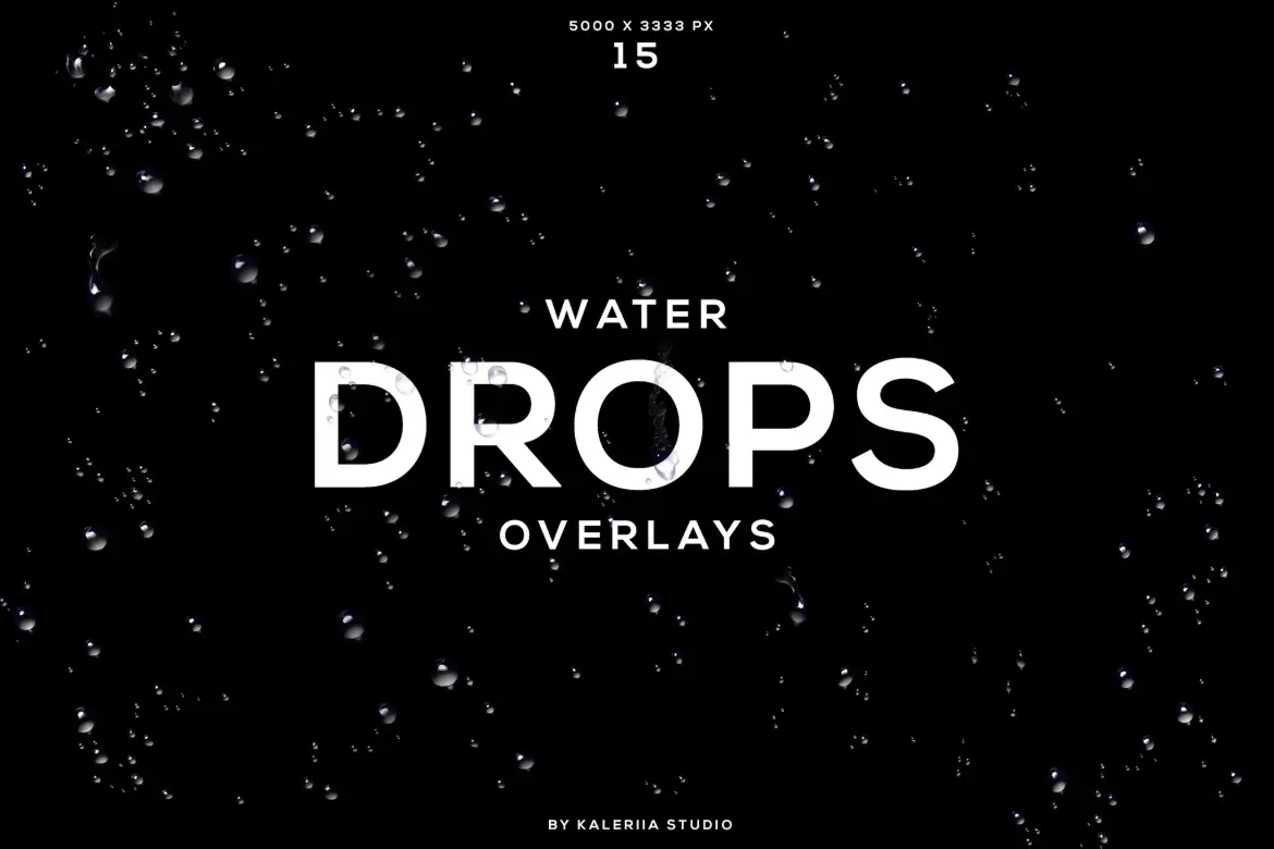 15个水滴叠加纹理