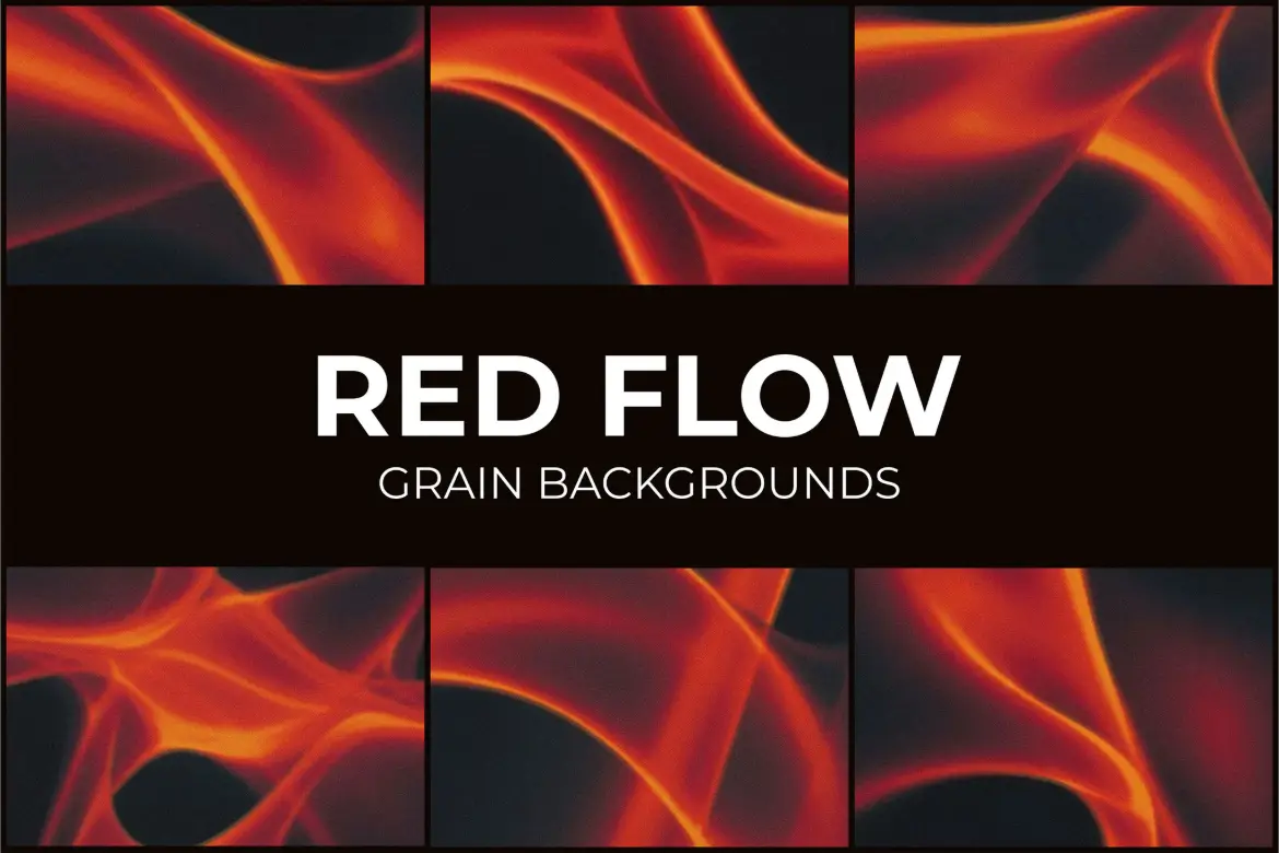 抽象红色流动纹理背景