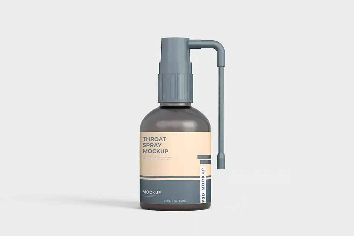 喉咙喷雾瓶模型