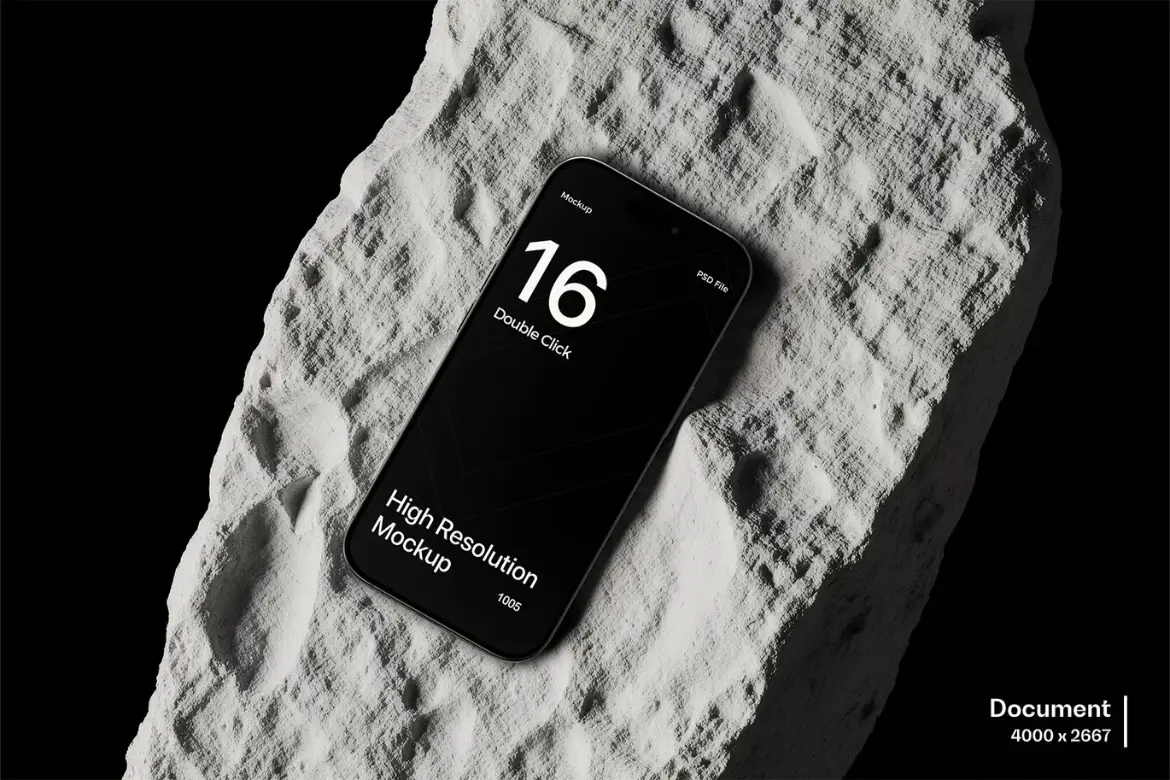 iPhone 16 Pro Max 岩石模型