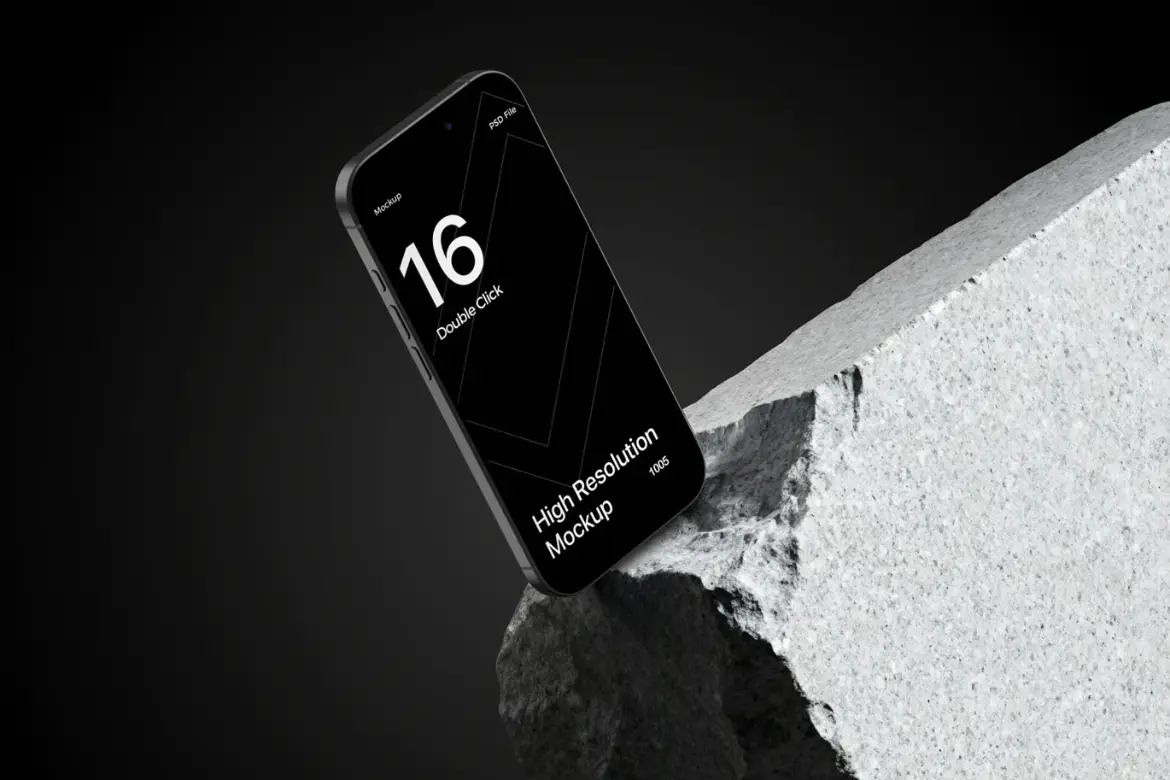 iPhone 16 Pro Max 岩石模型