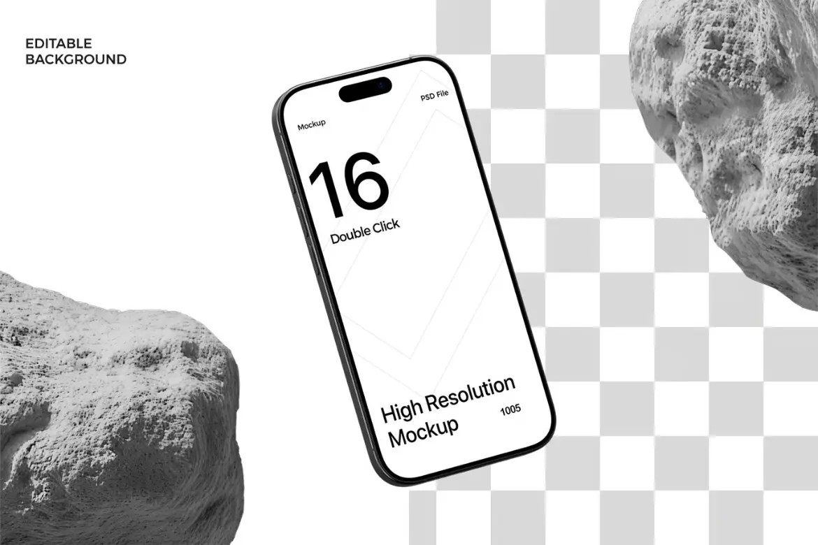 iPhone 16 Pro Max 岩石模型