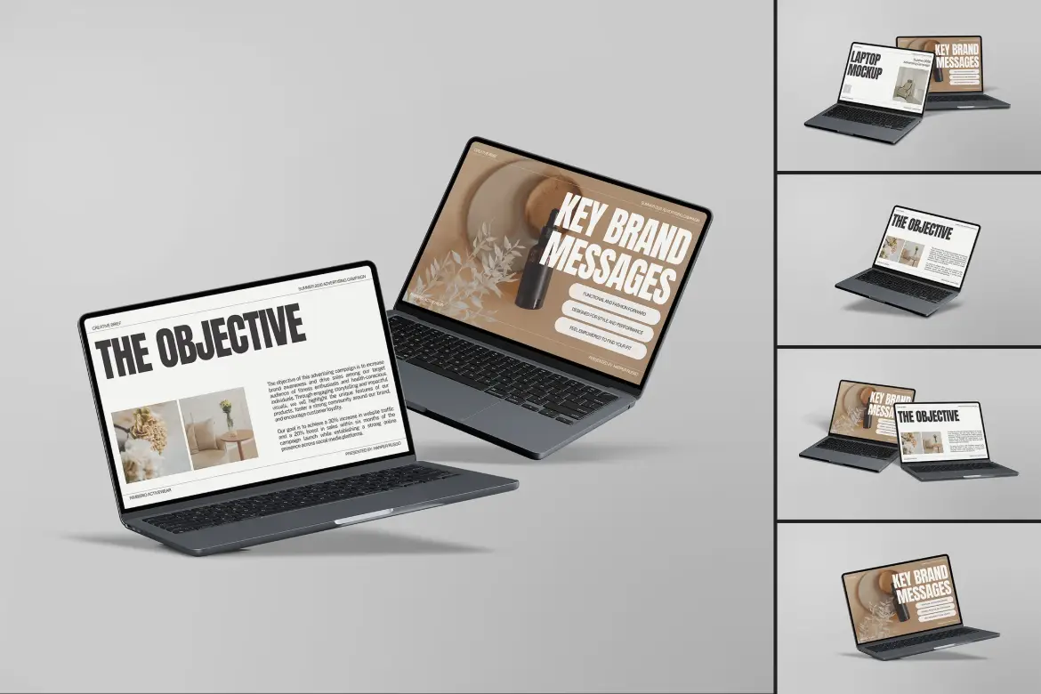 5套笔记本电脑PSD样机模型