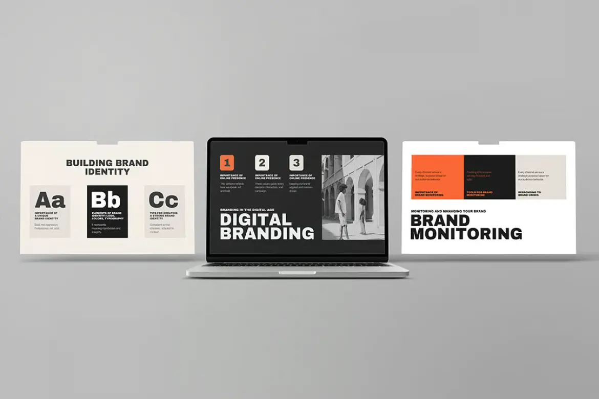 4套Macbook屏幕模型PSD样机