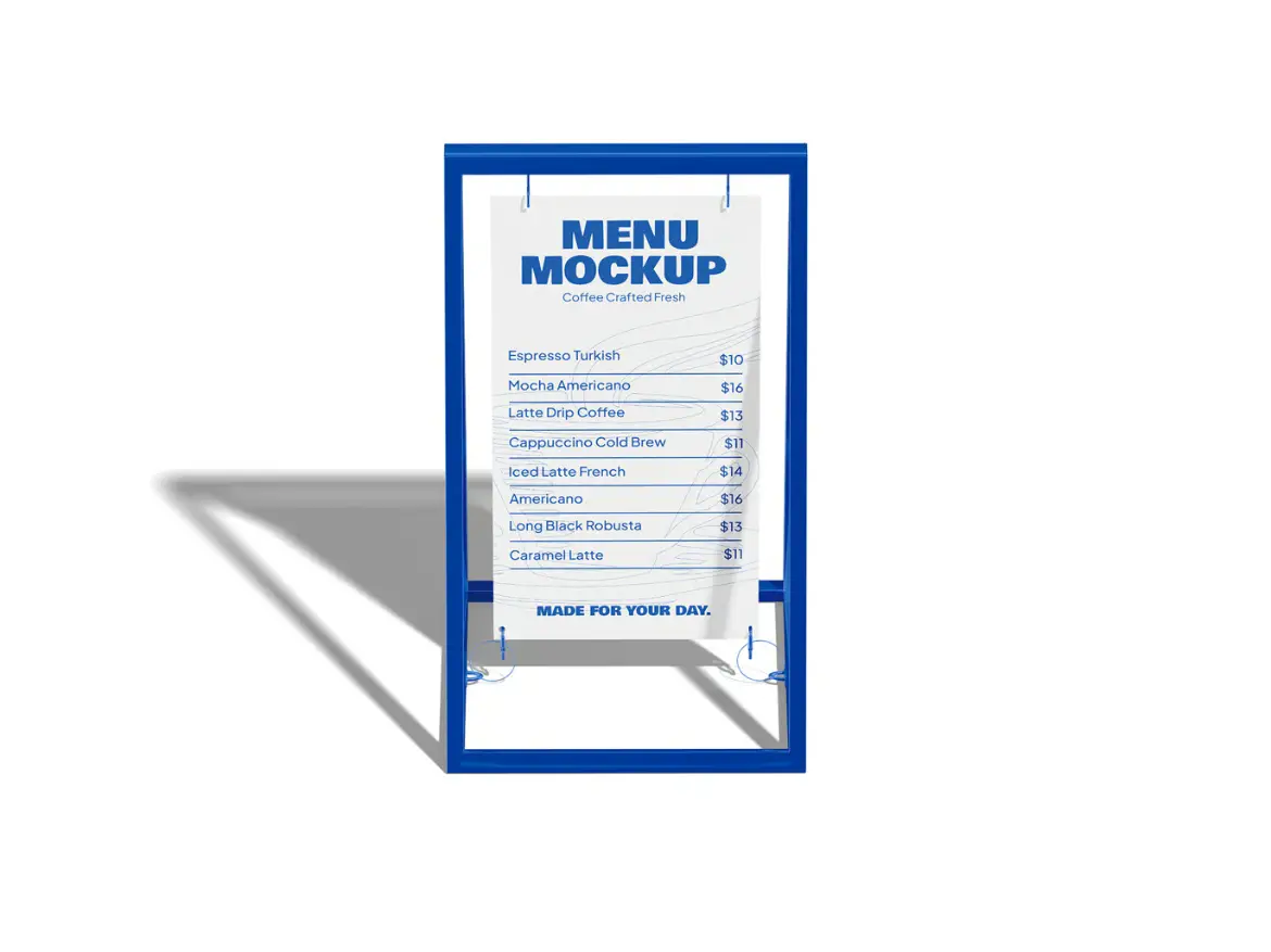 3套高质量菜单模型PSD样机