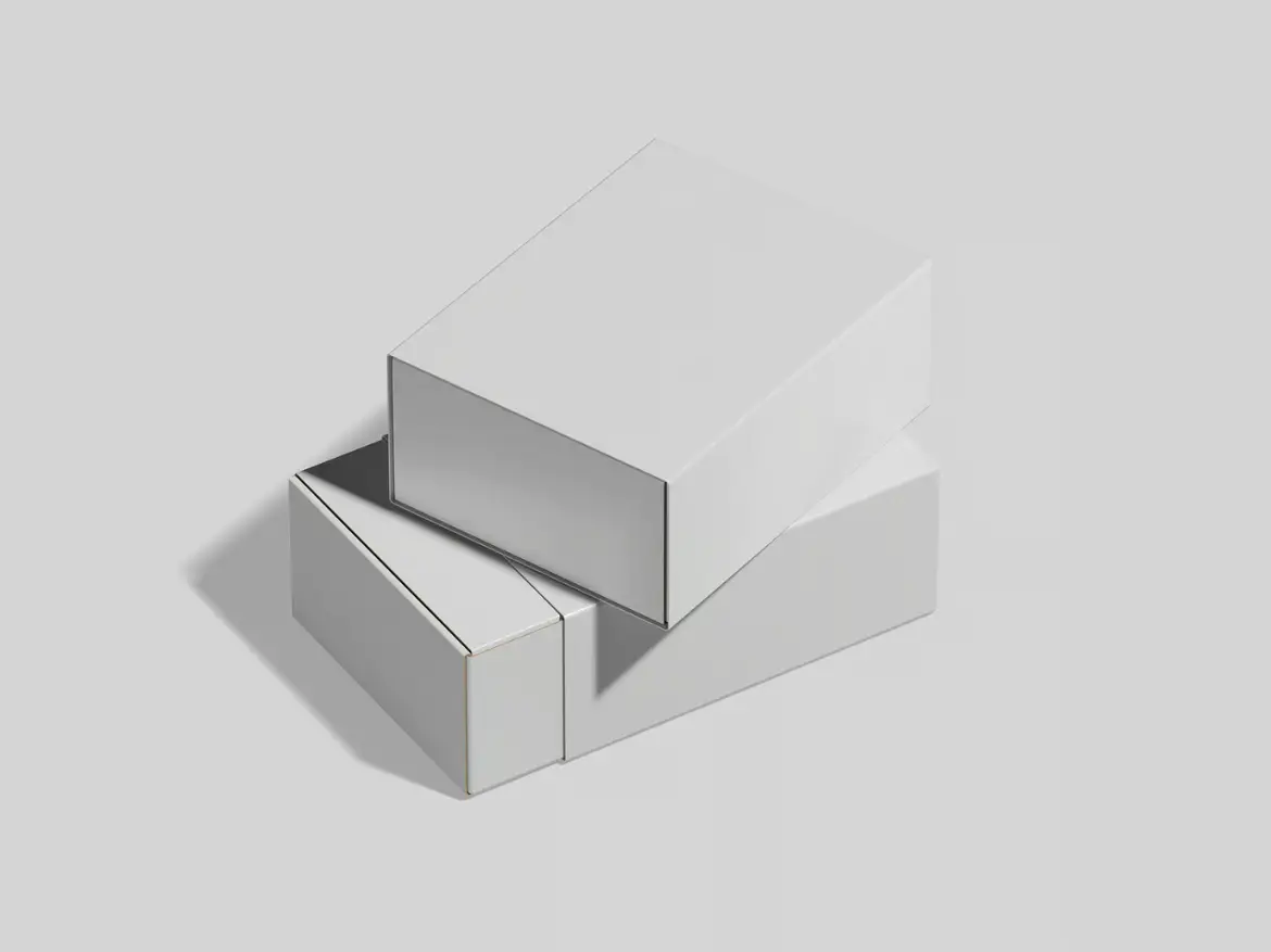 3套高品质奢侈品包装盒模型PSD样机