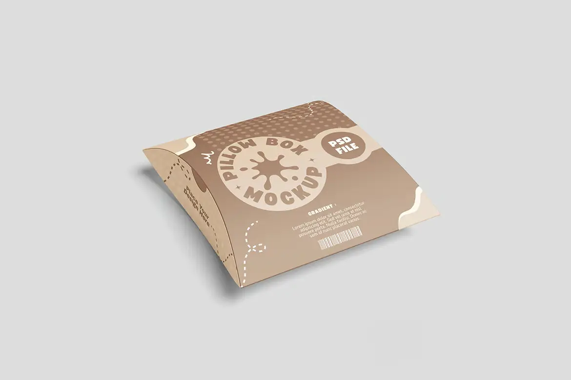 4套枕头盒模型PSD样机