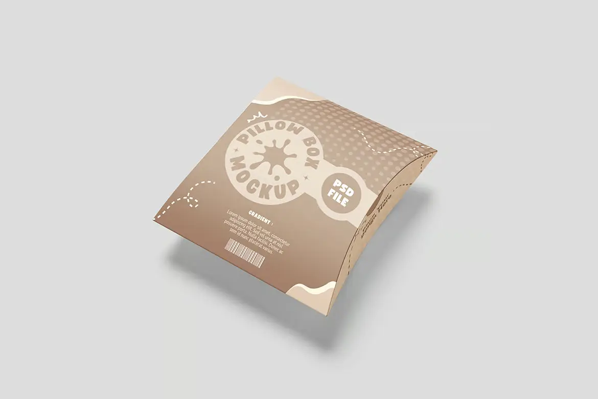 4套枕头盒模型PSD样机