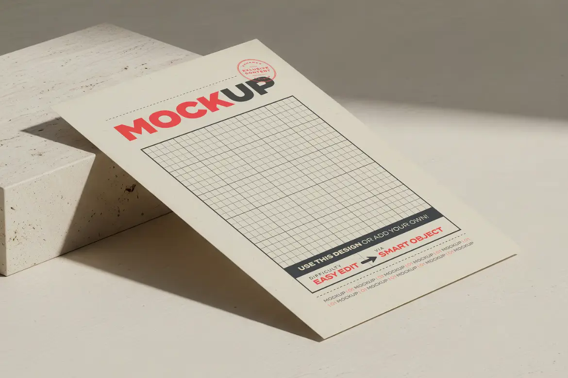 5套横版竖版页面画册样机PSD模版