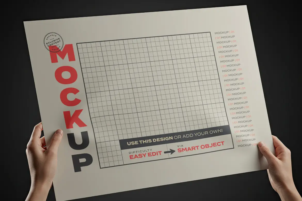 5套横版竖版页面画册样机PSD模版