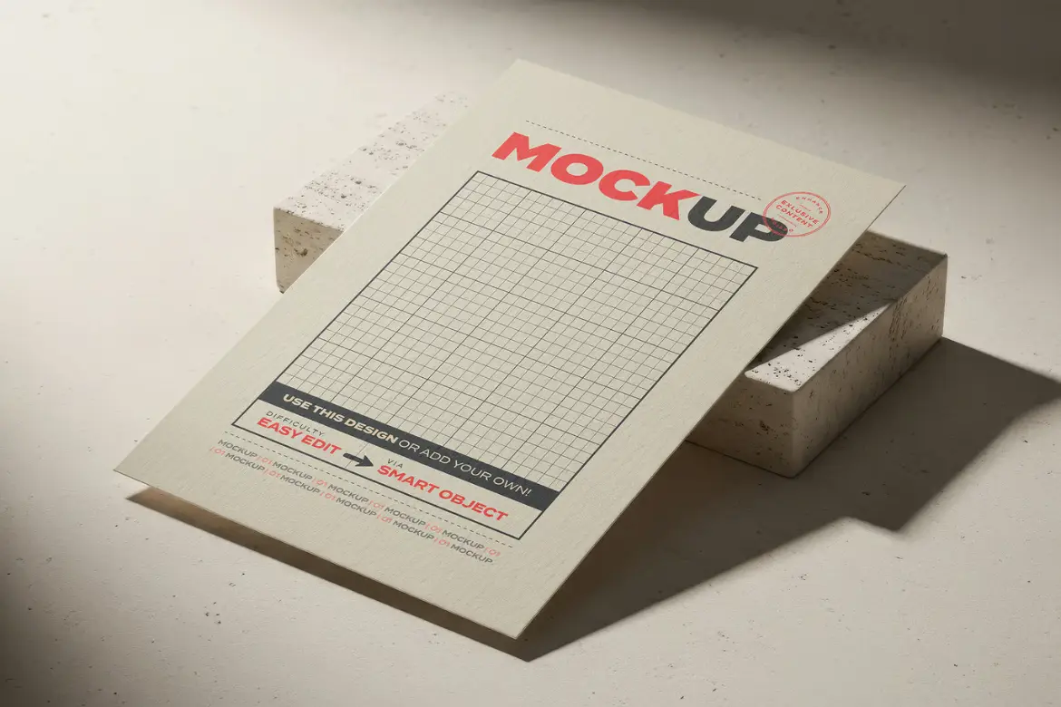 5套横版竖版页面画册样机PSD模版