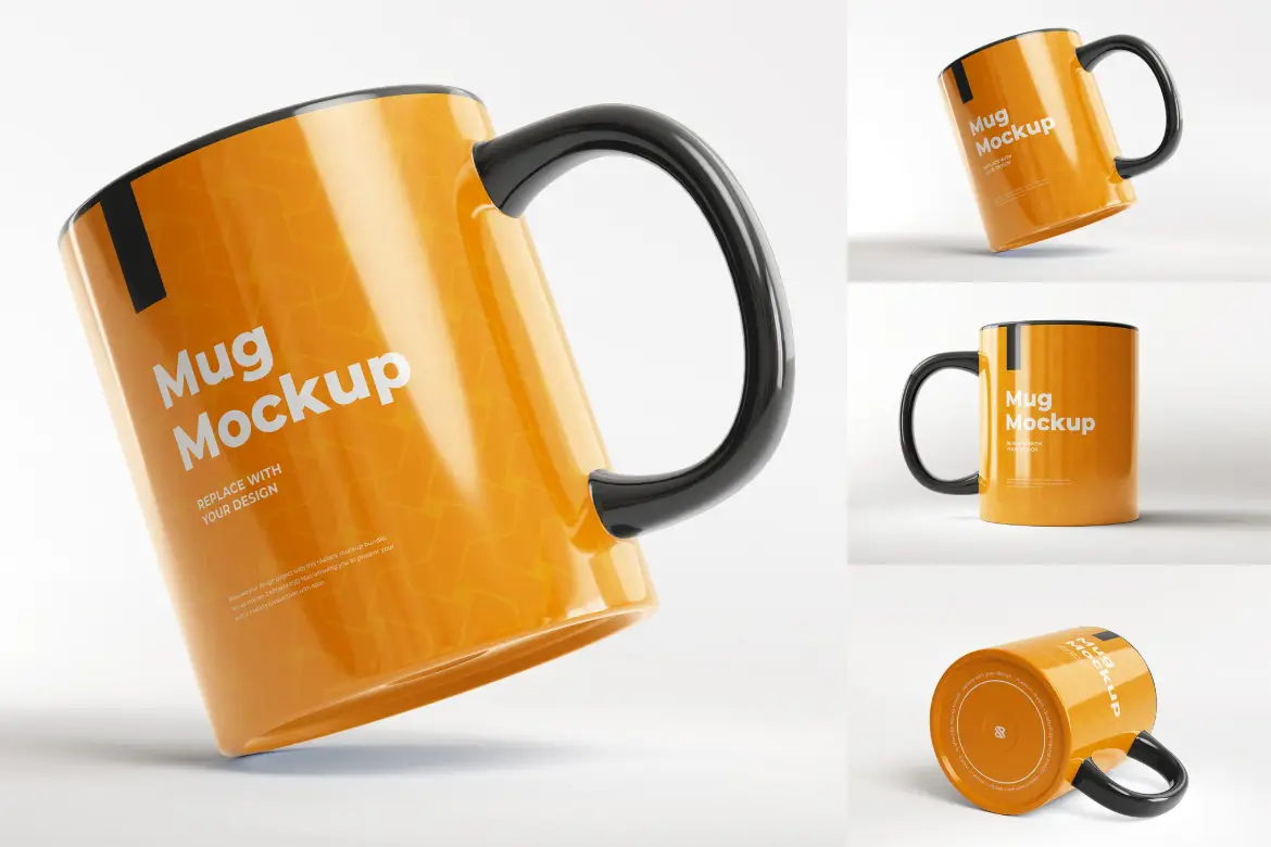 3套高清陶瓷杯模型PSD样机