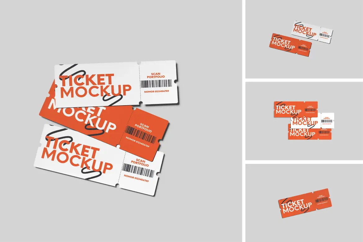 4套票务模型PSD样机