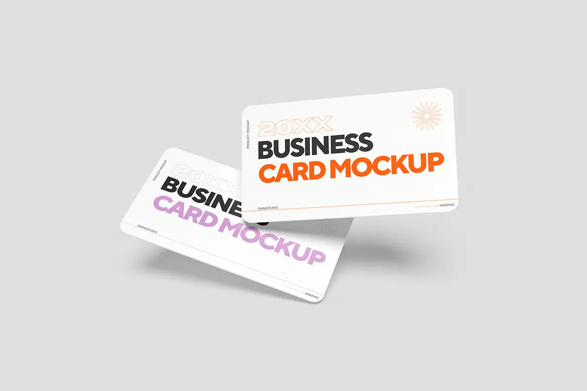 4套高分辨率名片模型PSD样机