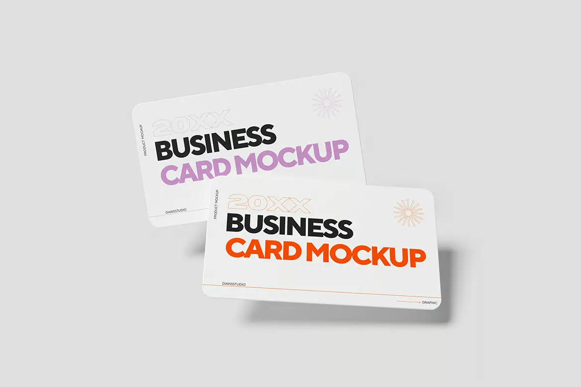 4套高分辨率名片模型PSD样机